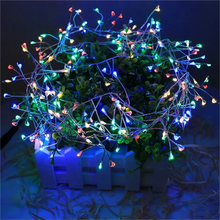 Load image into Gallery viewer, LED Cluster String Light, Warm White and Cool White, Silver Wire, Waterproof for Christmas, Wedding and Party
