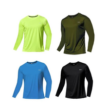 Load image into Gallery viewer, Mens Breathable Dry Fit Sports Training Top with Seven Sleeve Length