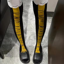 Load image into Gallery viewer, Women's Knee-High Chicken Claw Print Socks, 1 or 2 Pairs
