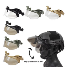 Load image into Gallery viewer, Adjustable Tactical Helmet with Anti-Fog Detachable Goggles