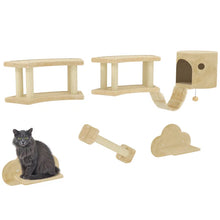 Load image into Gallery viewer, Wall Mounted Cat Tree Playground for Indoor Cats