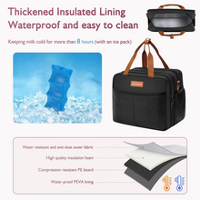 Load image into Gallery viewer, Detachable Breast Pump Bag With Insulated Pockets And Multiple Compartments