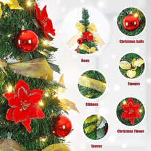 Load image into Gallery viewer, Foldable Pre-Decorated Pop-Up Christmas Tree for Effortless Holiday Decorating