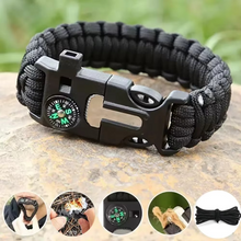 Load image into Gallery viewer, Outdoor Multi-Function Paracord Survival Bracelet with Fire Starter and Emergency Rope