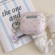Load image into Gallery viewer, Spring Purple Floral Soft Protective Case for Apple AirPods
