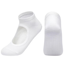 Load image into Gallery viewer, Non Slip Backless Yoga Socks with Breathable Cotton Grip