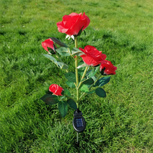 Load image into Gallery viewer, Solar Powered Rose Garden Lights for Outdoor Landscape and Patio Décor