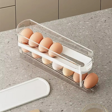 Load image into Gallery viewer, Automatic Rolling Egg Organizer for Refrigerator, Two-Tier Egg Storage Container