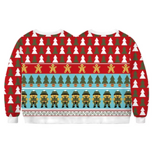Load image into Gallery viewer, Double Ugly Christmas Couple Sweater Funny Siamese Twins 3D Printed Pullover for Couples