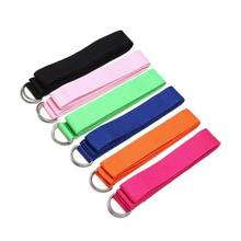 Load image into Gallery viewer, Premium Cotton Yoga Strap with Adjustable D Ring Buckle for Stretching and Pilates