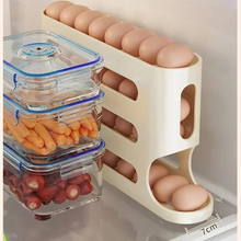 Load image into Gallery viewer, Slide Egg Storage Box – Space-Saving Rolling Tray for Easy, Organized Egg Access