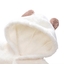 Load image into Gallery viewer, Cozy Fleece Newborn Baby Animal-Themed Winter Romper