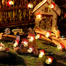 Load image into Gallery viewer, Small Mushroom Shaped Copper Wire Fairy String Light Battery Powered Decorative Lamp