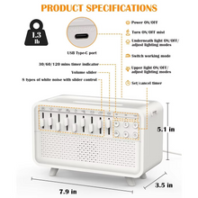 Load image into Gallery viewer, 3-in-1 Bluetooth Speaker with White Noise, Night Light, and Humidifier