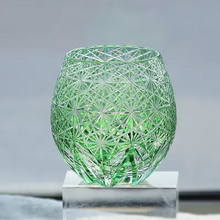 Load image into Gallery viewer, Hand Engraved Edo Kiriko Crystal Whiskey and Sake Glass