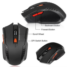 Load image into Gallery viewer, Precision 2.4G Wireless Optical Mouse with USB Receiver