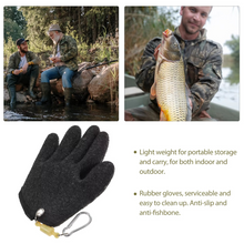 Load image into Gallery viewer, Skidproof Thick Rubber Fishing Gloves with Anti‑Fishbone Grip and Elastic Buckle