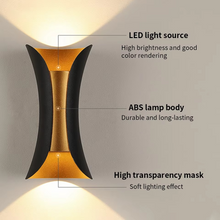 Load image into Gallery viewer, Modern Dual-Tone LED Wall Lamp – Waterproof & Minimalist for Indoors & Outdoors