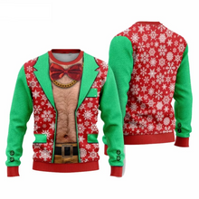Load image into Gallery viewer, Christmas 3D Print Cardigan Style Hoodie