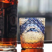 Load image into Gallery viewer, Japanese Handmade Carved Crystal Glass Whiskey Glasses