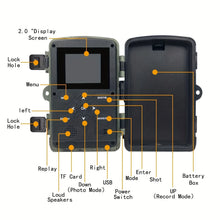Load image into Gallery viewer, Hunting trail camera 36MP 1080P with night vision