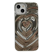 Load image into Gallery viewer, Retro Folds 3D Love Heart iPhone Case