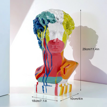 Load image into Gallery viewer, Modern David Bust Sculpture - Abstract Resin Study for Contemporary Decor