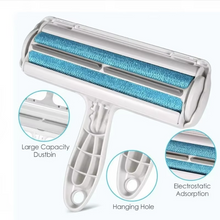 Load image into Gallery viewer, Reusable Pet Hair Removal Mitt and Self-Cleaning Roller Set for Furniture, Couch, and Carpet