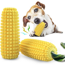 Load image into Gallery viewer, Indestructible Squeaky Corn Chew Toy for Tenacious Puppies and Dogs