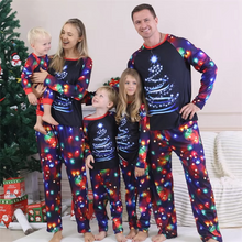 Load image into Gallery viewer, Christmas Family Matching Pajama Set 2025 – Cozy 2 Piece Holiday Cartoon Sleepwear for Parents and Kids