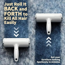Load image into Gallery viewer, Reusable Pet Hair Removal Mitt and Self-Cleaning Roller Set for Furniture, Couch, and Carpet