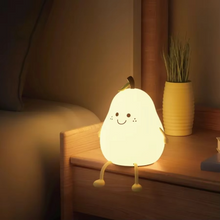 Load image into Gallery viewer, Super Soft Touch-Controlled Multicolor Silicone Pear Night Light