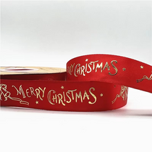 Load image into Gallery viewer, Christmas Printed Polyester Ribbon for Handmade Decoration and Gift Wrapping, 15ft x 1in