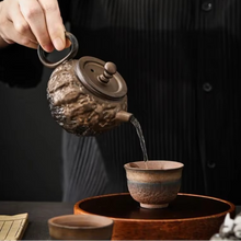 Load image into Gallery viewer, Vintage Ceramic Teapot with Handle and Infuser for Loose Leaf Tea