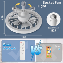 Load image into Gallery viewer, Sleek Ceiling Fan with Integrated Light – Perfect for Modern Bedrooms