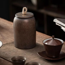 Load image into Gallery viewer, Ceramic Tea Caddy Airtight Storage Jar for Tea Coffee or Candy