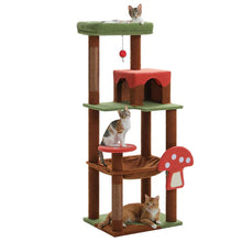 Load image into Gallery viewer, Mushroom Cat Tree Indoor Climbing and Play Tower