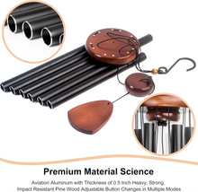 Load image into Gallery viewer, Enchanting Aluminum and Wood Garden Wind Chimes