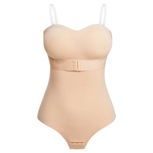 Load image into Gallery viewer, Womens Seamless One Piece Invisible Strap Shapewear with Waist Sculpting Compression and Smooth Nylon Fabric