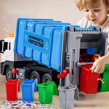 Load image into Gallery viewer, Kids City Garbage Truck Toy with Lights & Sounds