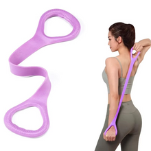 Load image into Gallery viewer, 8-Pack Resistance Bands for Arms, Back, and Shoulder Training – Elastic Bands for Yoga, Pilates, and Physical Therapy