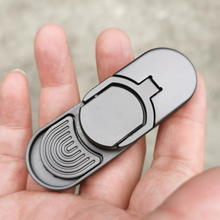 Load image into Gallery viewer, Metal Push Slider Fidget Toy for Adults – EDC Haptic Stress Relief Spinner