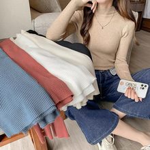 Load image into Gallery viewer, Women’s Mock Neck Knit Sweater – Slim Fit, Vintage-Inspired Pullover for Fall and Winter