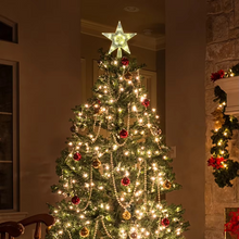 Load image into Gallery viewer, Christmas Tree Top Star Light LED Glowing Tree Topper 6 inch