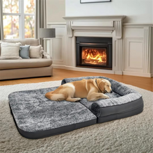 Load image into Gallery viewer, Human Size Giant Dog Bed with Plush Orthopedic Cushion