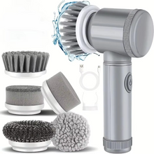 Load image into Gallery viewer, Electric Spin Scrubber with 5 Replaceable Brush Heads, Powerful Cordless Bathroom Cleaning Brush