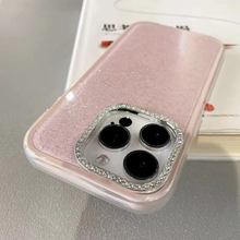Load image into Gallery viewer, 3 In 1 Bling Glitter Candy Color Phone Case with Diamond Camera Protector