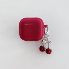 Load image into Gallery viewer, Silicone Protective Case with 3D Cherry Pendant for AirPods