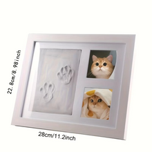 Load image into Gallery viewer, Baby Handprint and Footprint Clay Keepsake Photo Frame