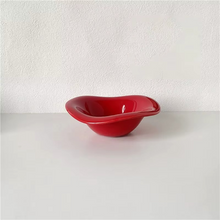 Load image into Gallery viewer, Cream Ceramic Dessert and Salad Bowl, Korean Inspired Saucer Style